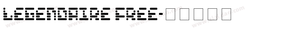 Legendaire FREE字体转换